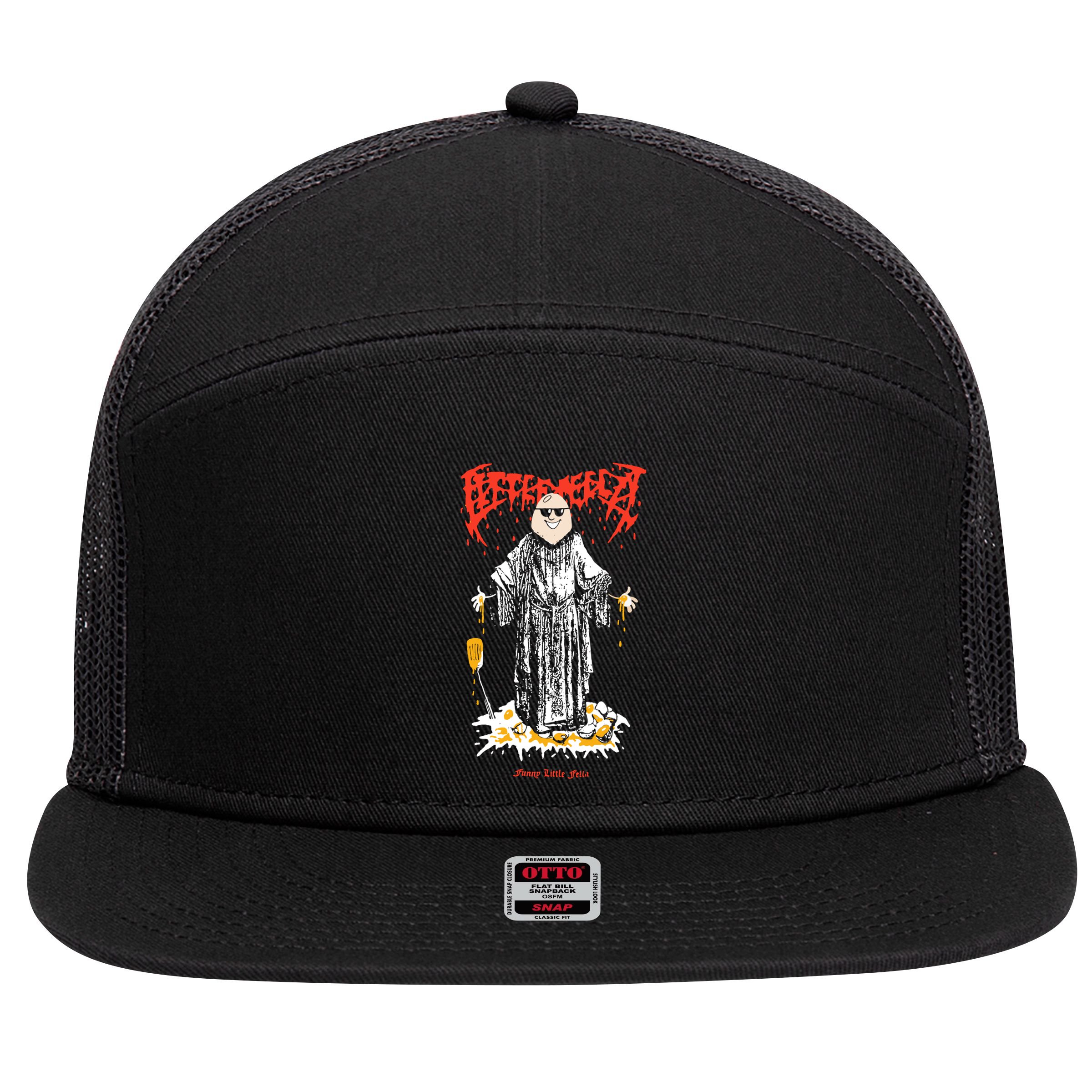 Cold Ones Merch The Metal Fella 7 Panel Mesh Trucker Snapback Hat