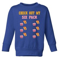 Check Out My Six 6 Pack Bubble Tea Weightlift 'S 'S Great Gift Toddler Sweatshirt