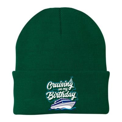 Cruising On My Birthday Cruise Trip Vacation Birthday Party Knit Cap Winter Beanie