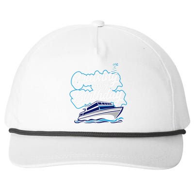 Cruising On My Birthday Cruise Trip Vacation Birthday Party Snapback Five-Panel Rope Hat