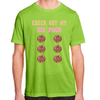 Check Out My Six 6 Pack Chocolate Donut Weightlifting Gift Adult ChromaSoft Performance T-Shirt