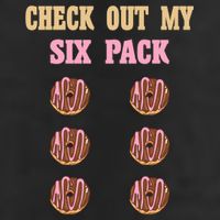 Check Out My Six 6 Pack Chocolate Donut Weightlifting Gift Cool Comfort Performance Bucket Hat