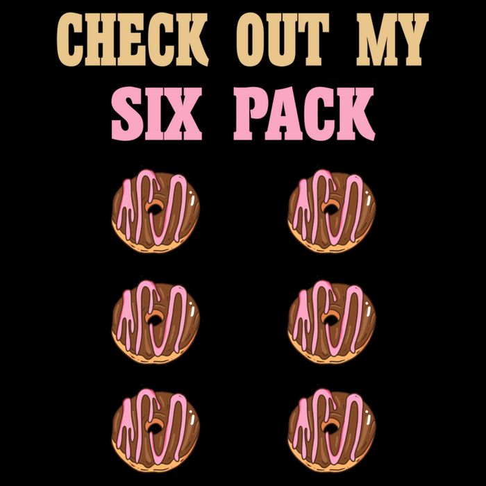 Check Out My Six 6 Pack Chocolate Donut Weightlifting Gift Cooling Performance Crew T-Shirt