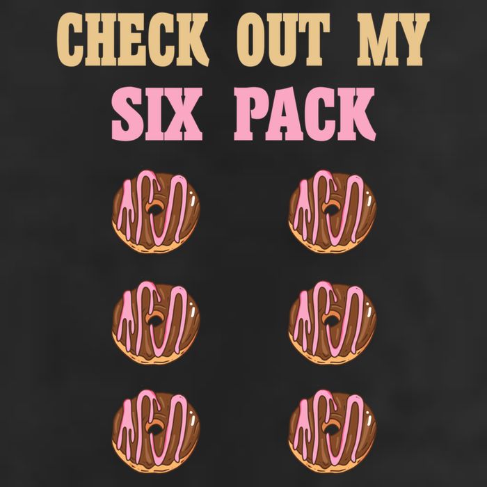 Check Out My Six 6 Pack Chocolate Donut Weightlifting Gift 25L Jumbo Tote