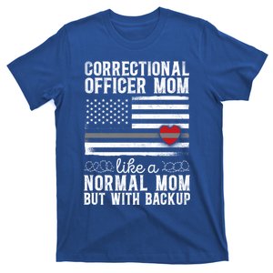 Correctional Officer Mom Mother Heart American Flag Cool Gift T-Shirt