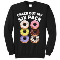 Check Out My Six Pack Funny Donut Design Sweatshirt