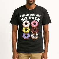 Check Out My Six Pack Funny Donut Design Tall T-Shirt