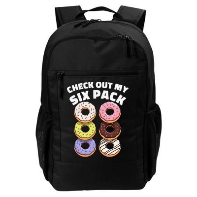 Check Out My Six Pack Funny Donut Design Backpack