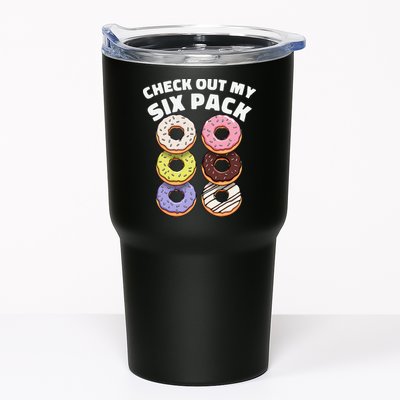 Check Out My Six Pack Funny Donut Design Tumbler
