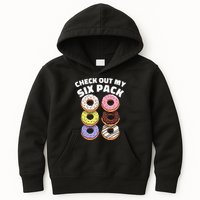Check Out My Six Pack Funny Donut Design Kids Hoodie