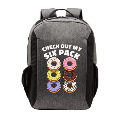 Check Out My Six Pack Funny Donut Design Vector Backpack