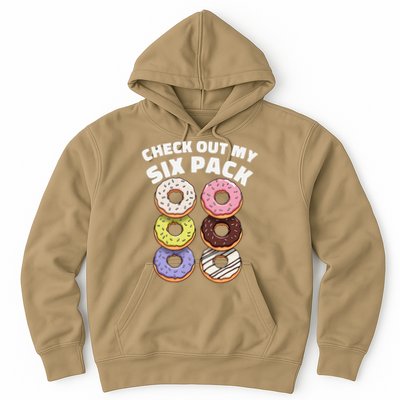 Check Out My Six Pack Funny Donut Design Hoodie