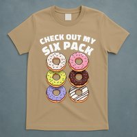 Check Out My Six Pack Funny Donut Design T-Shirt