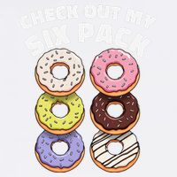 Check Out My Six Pack Funny Donut Design Garment-Dyed Sweatshirt