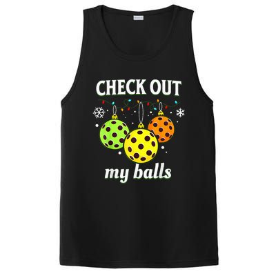 Check Out My Balls Funny Pickleball Christmas  PosiCharge Competitor Tank