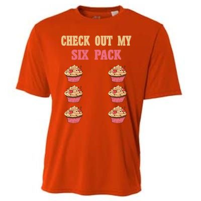 Check Out My Six 6 Pack Cupcake Weightlifting 'S 'S Gift Cooling Performance Crew T-Shirt