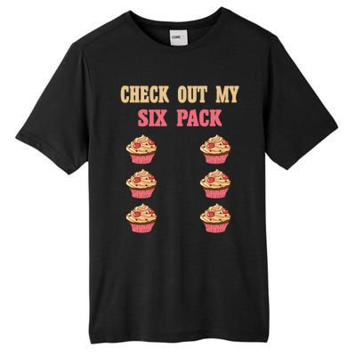 Check Out My Six 6 Pack Cupcake Weightlifting 'S 'S Gift Tall Fusion ChromaSoft Performance T-Shirt