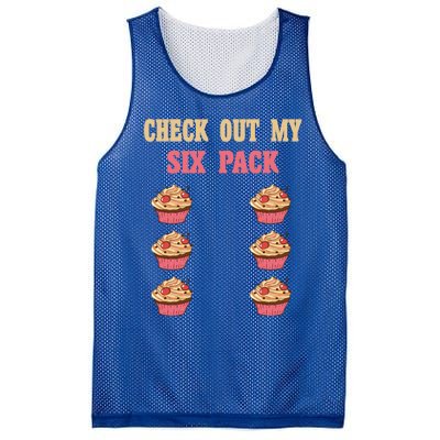 Check Out My Six 6 Pack Cupcake Weightlifting 'S 'S Gift Mesh Reversible Basketball Jersey Tank