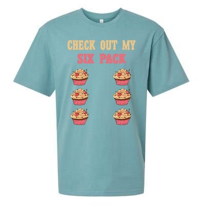 Check Out My Six 6 Pack Cupcake Weightlifting 'S 'S Gift Sueded Cloud Jersey T-Shirt