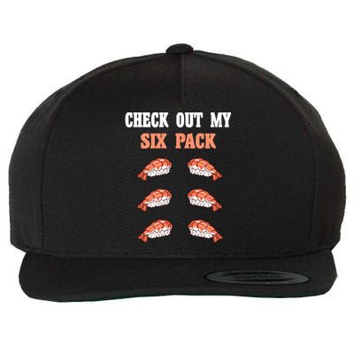 Check Out My Six 6 Pack Ebi Sushi Weightlift 'S 'S Cute Gift Wool Snapback Cap