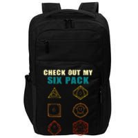 Check Out My Six Pack Dice For D.20 RPG Gamer Impact Tech Backpack