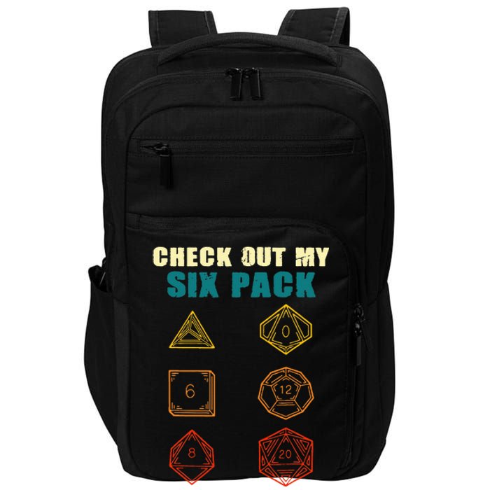 Check Out My Six Pack Dice For D.20 RPG Gamer Impact Tech Backpack