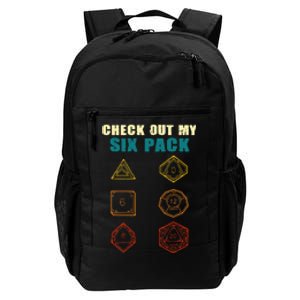 Check Out My Six Pack Dice For D.20 RPG Gamer Daily Commute Backpack