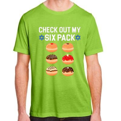 Check Out My Six Pack Donut Abs Hanukkah Chanukah  Adult ChromaSoft Performance T-Shirt