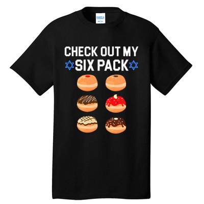 Check Out My Six Pack Donut Abs Hanukkah Chanukah  Tall T-Shirt