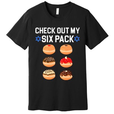 Check Out My Six Pack Donut Abs Hanukkah Chanukah  Premium T-Shirt