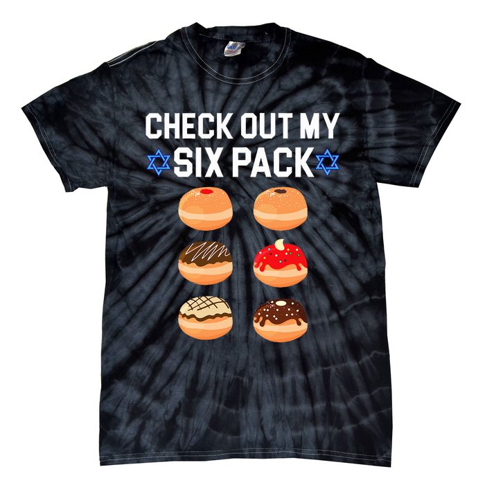 Check Out My Six Pack Donut Abs Hanukkah Chanukah  Tie-Dye T-Shirt