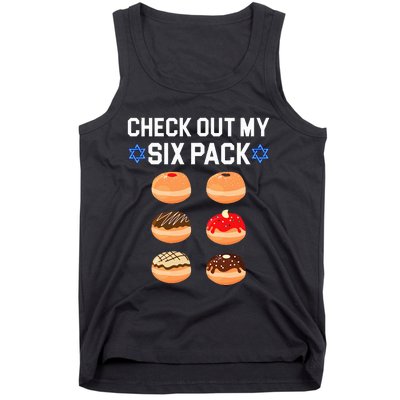 Check Out My Six Pack Donut Abs Hanukkah Chanukah  Tank Top