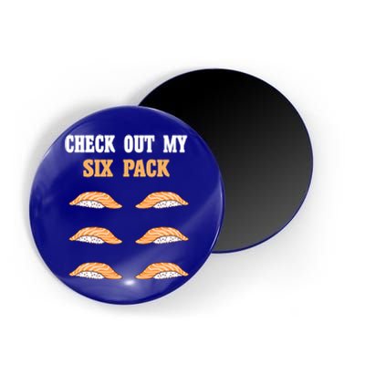 Check Out My Six 6 Pack Ebi Sushi Weightlifting Gift Magnet