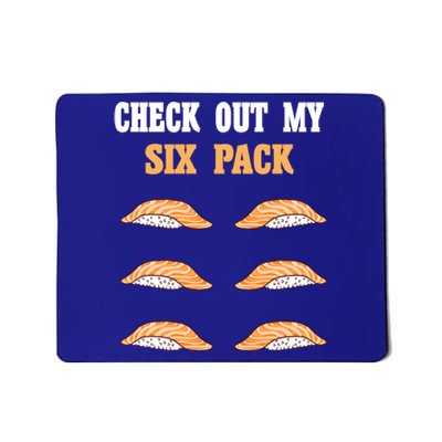 Check Out My Six 6 Pack Ebi Sushi Weightlifting Gift Mousepad