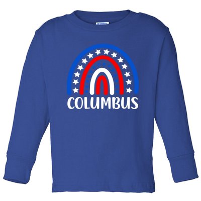 Columbus Ohio Meaningful Gift I Love Columbus Ohio Usa Gift Toddler Long Sleeve Shirt