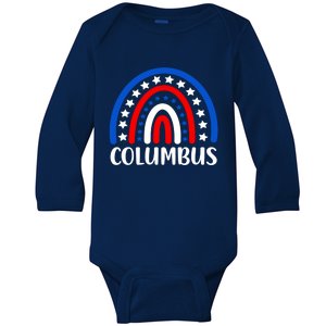 Columbus Ohio Meaningful Gift I Love Columbus Ohio Usa Gift Baby Long Sleeve Bodysuit