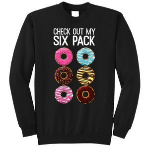 Check Out My Six Pack Funny Donut Lover Dad Bod Junk Food Sweatshirt