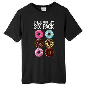 Check Out My Six Pack Funny Donut Lover Dad Bod Junk Food Tall Fusion ChromaSoft Performance T-Shirt