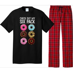 Check Out My Six Pack Funny Donut Lover Dad Bod Junk Food Pajama Set