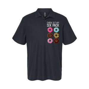 Check Out My Six Pack Funny Donut Lover Dad Bod Junk Food Softstyle Adult Sport Polo