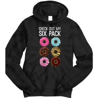 Check Out My Six Pack Funny Donut Lover Dad Bod Junk Food Tie Dye Hoodie