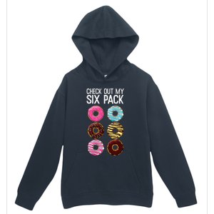 Check Out My Six Pack Funny Donut Lover Dad Bod Junk Food Urban Pullover Hoodie