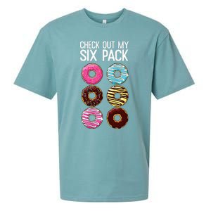 Check Out My Six Pack Funny Donut Lover Dad Bod Junk Food Sueded Cloud Jersey T-Shirt