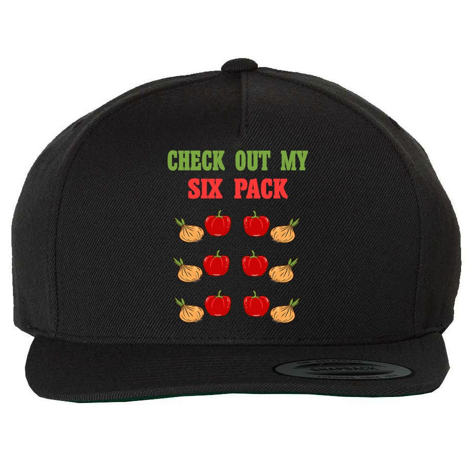 Check Out My Six 6 Pack Onion Paprika Weightlift Gift Wool Snapback Cap