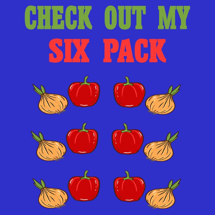 Check Out My Six 6 Pack Onion Paprika Weightlift Gift Button