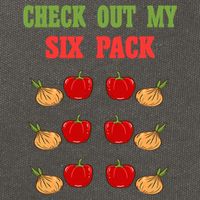 Check Out My Six 6 Pack Onion Paprika Weightlift Gift Cotton Canvas Backpack