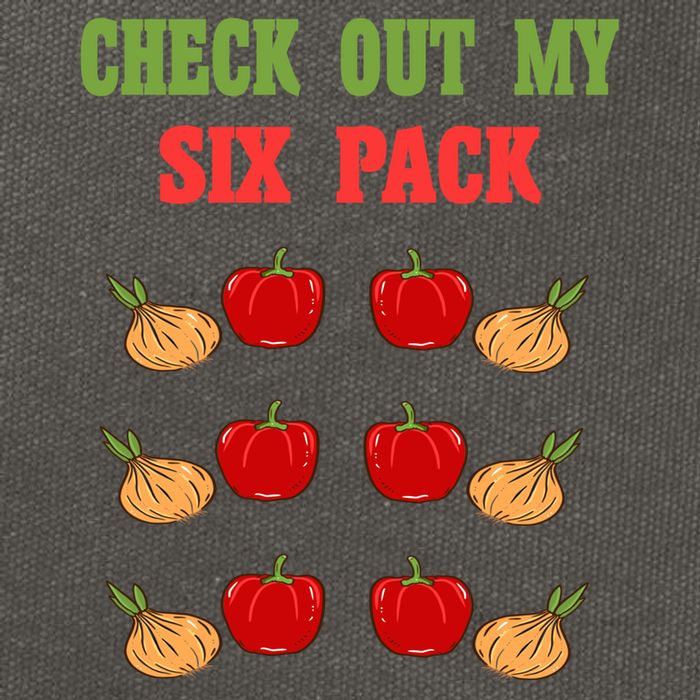 Check Out My Six 6 Pack Onion Paprika Weightlift Gift Cotton Canvas Backpack