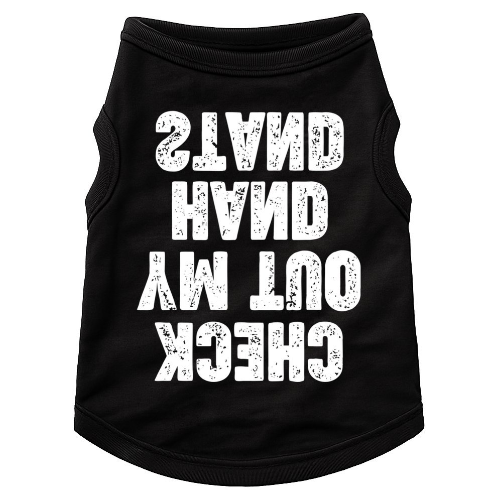 Check Out My Handstand Funny Cheerleader Dancer Soccer Doggie Tank