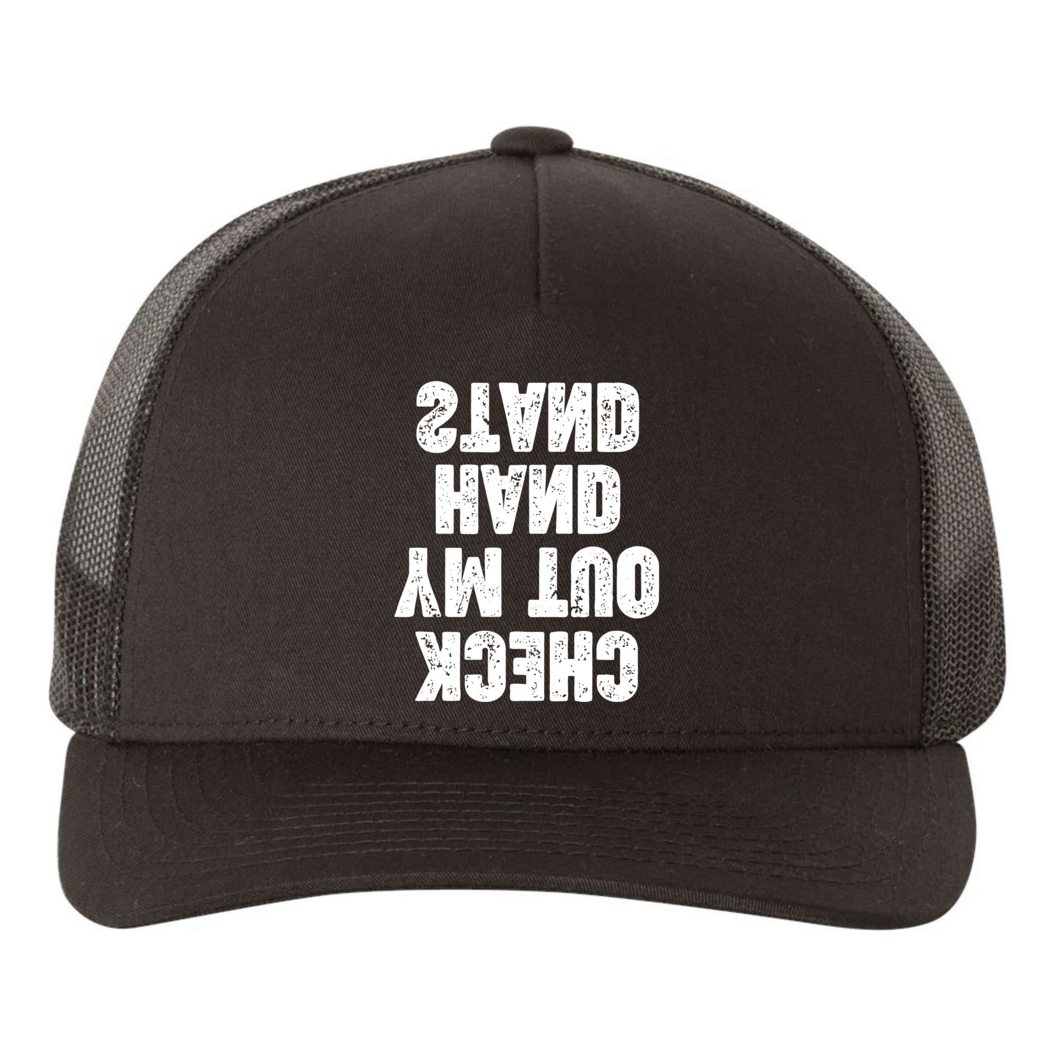 Check Out My Handstand Funny Cheerleader Dancer Soccer Yupoong Adult 5-Panel Trucker Hat