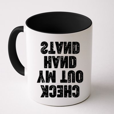 Check Out My Handstand Funny Cheerleader Dancer Soccer Mug